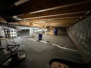 Drainage Matting Installed