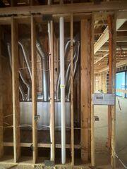 Radon Piping installed In-Wall