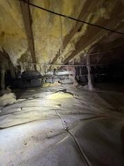 Moisture-Damaged Crawl Space Causing Insulation Failure