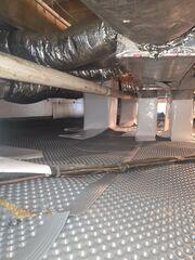 Drainage Matting and Sealed Support Piers Protecting the Crawl Space