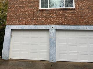 Drooping Garage Lintel in Ft Mitchell, KY