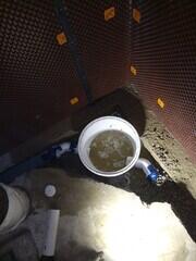 Pump liner installed