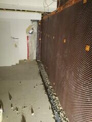 Waterguard installed in the trench.