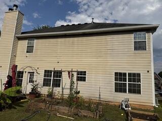 Gutters on back of home