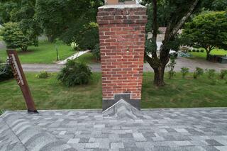 Completed Chimney Cricket & Flashing