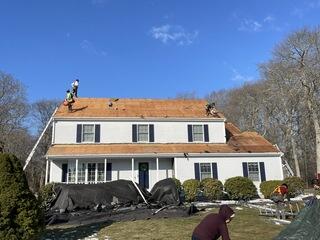After removing all existing shingles and materials, the roof deck is fully exposed. This step allows us to inspect the plywood and address any issues before moving forward. Stripping the roof is a critical part of doing the job the right way. It ensures the new system is installed on a solid...