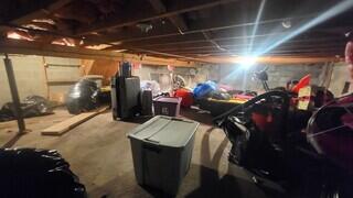 Crawl Space was Being Used for Storage