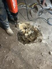 Excavation for the Sump Pump