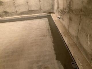 Drainage System Concreted into Foundation