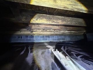 Crawl Space During Inspection