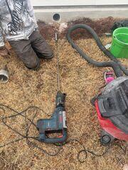 Creating the suction pit