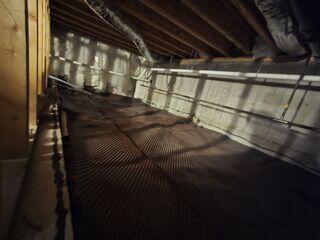 During Installation - Drainage Matting