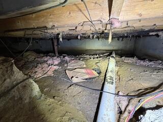 Damp Crawl Space