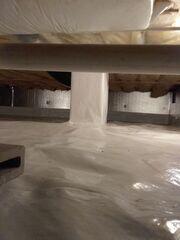 After SilverGlo, CleanSpace, and Drainage Matting Installation