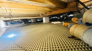 Drainage Matting Installed
