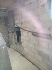 Drain to the existing sump