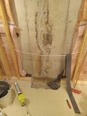 Bead of flexible sealant