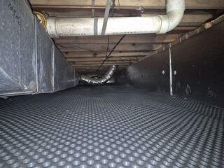 Drainage Matting Installation to Prevent Groundwater Intrusion - Winston-Salem, NC