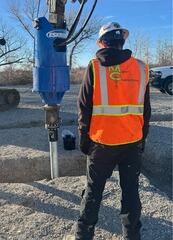 Helical Pier Installation - Fiber Network Utility Building | Fallon, NV