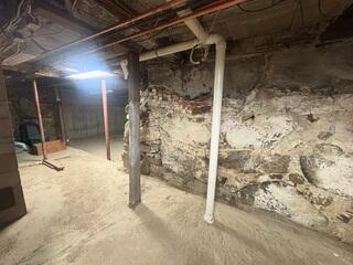 Bowing Foundation Wall Repair in Cornish, Maine