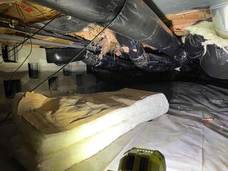 Crawl Space Before Encapsulation