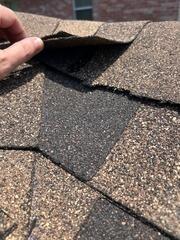 Roof Replacement in McKinney TX - Ridge Shingles Lifting