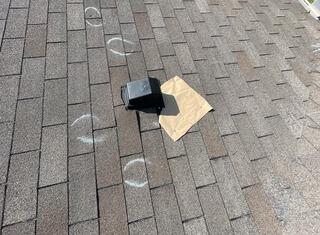 Emergency Roof Repair in McKinney TX - Tarp Protection Around Roof Vent