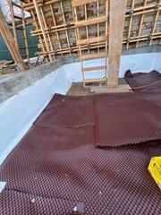 Drainage Mat Installation in Pacific Palisades Crawlspace