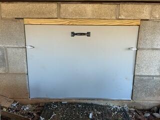 New Crawl Space Door