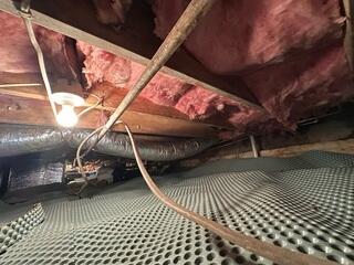 Drainage Matting Installed