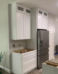 Kitchen Remodeling in McKinney TX - Upper and Lower Cabinets Installed