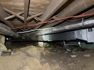 Damp Crawl Space
