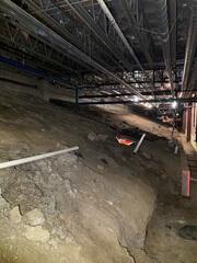 Before Crawlspace Waterproofing