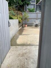 Installation of Drainage System Into Concrete Patio - Portland, OR