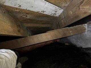 Old Wooden Support Beam