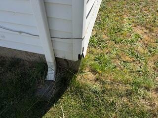 Gutter Downspout Before Photo