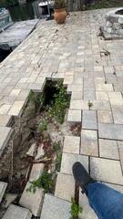 Soil Erosion Behind Seawall