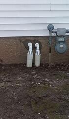 IceGuard connected to buried discharge line