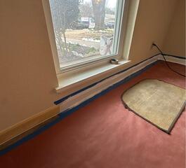 Baseboard Painting and Final Preparation in Plano, TX - Water Damage Restoration