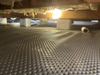 Drainage Matting Installed