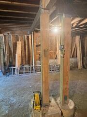 Before Removal and Replacement of Support Beam