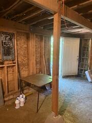 Support Beam Before Removal and Replacement