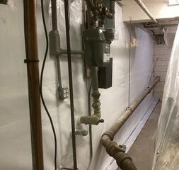 Unfinished Basement Waterproofing in Newton Center, MA