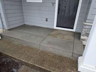 After Enlargement of Small Front Entrance Step