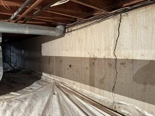 Bowing Basement Walls in Buffalo, NY Get Stabilized