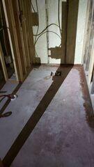 Basement Area Prepared for Drainage System