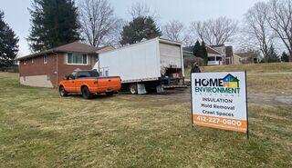 Attic insulation upgrade for new furnace in Bridgeville, PA 15017