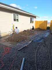 Push Pier Prepping Along Left Side of Home