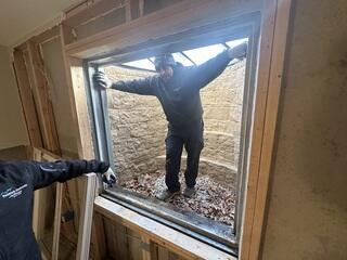 Removing the Old Window and Starting Installation of the New EverLast Window and RockWell