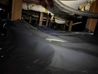 Newly Waterproofed Crawl Space!